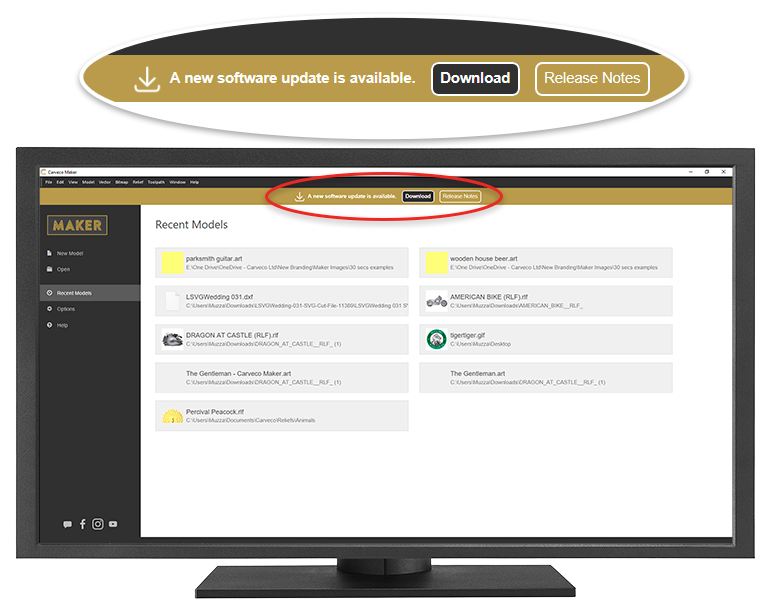 software-update-available Software update notification