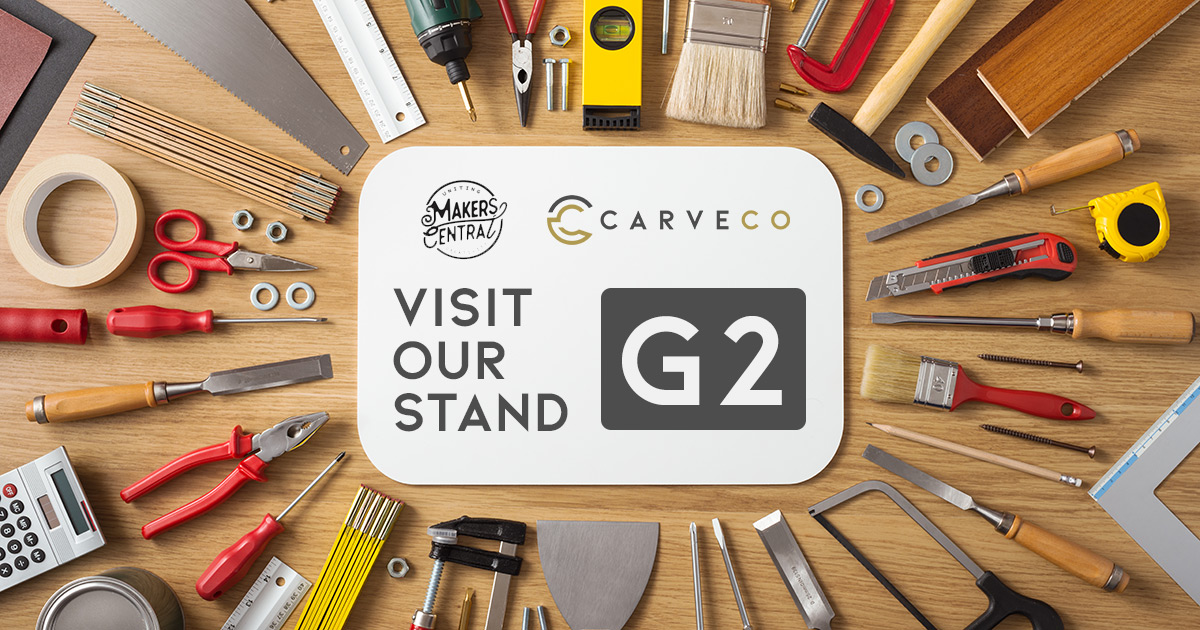 maker-stand-number Carveco at Makers Central - Stand G2