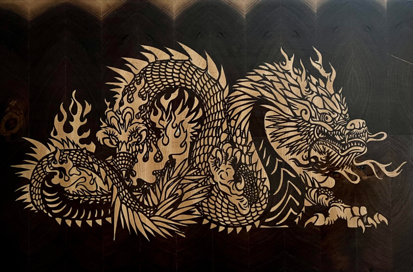Personalized cutting board- Chinese Dragon